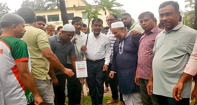 শহীদদের স্মরণে কৃষকদল, আমরা বিএনপি পরিবারের বৃক্ষরোপণ কর্মসূচি