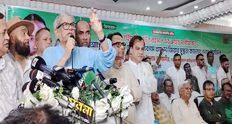 নির্বাচন যত দেরি হবে, বাংলাদেশ ততো পিছিয়ে যাবে: সিলেটে মির্জা ফখরুল