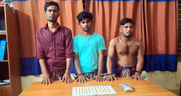মাধবপুরে ইয়াবাসহ ৩ মাদক কারবারি আটক
