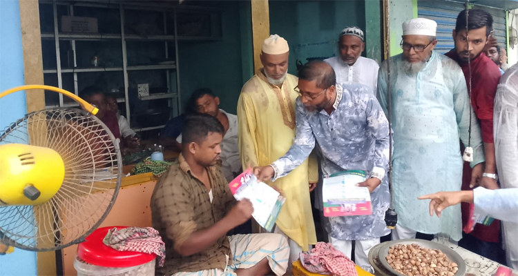কটালপুর বাজারে সিলেট-৩ আসনের মনোনয়ন প্রত্যাশী খান জামালের গনসংযোগ