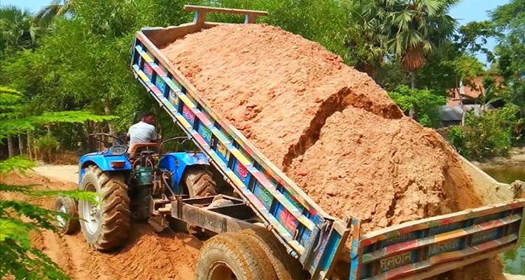 মাধবপুরে বালুখেকোদের দুই লাখ টাকা জরিমানা