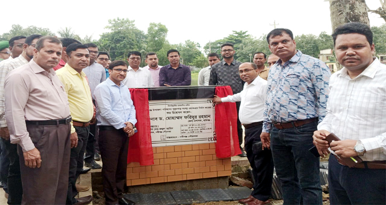 নবীগঞ্জে শিশু পার্ক ও ওয়াকওয়ে নির্মাণ কাজের উদ্বোধন