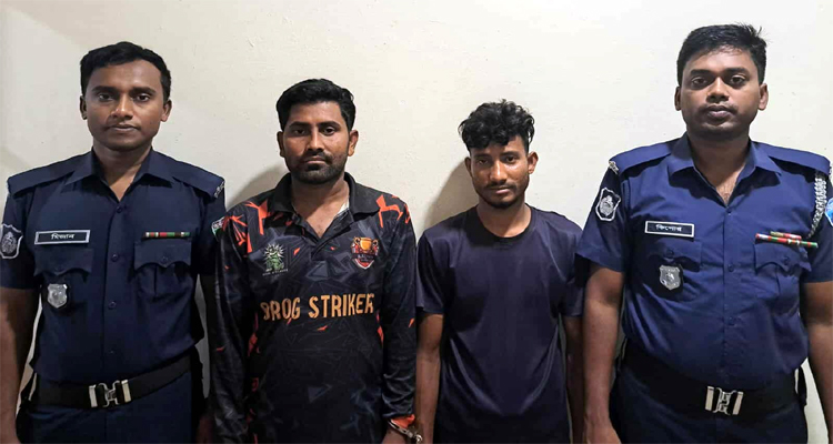 মাধবপুরে পুলিশের উপর হামলার ঘটনায় দুইজন আ/ট/ক