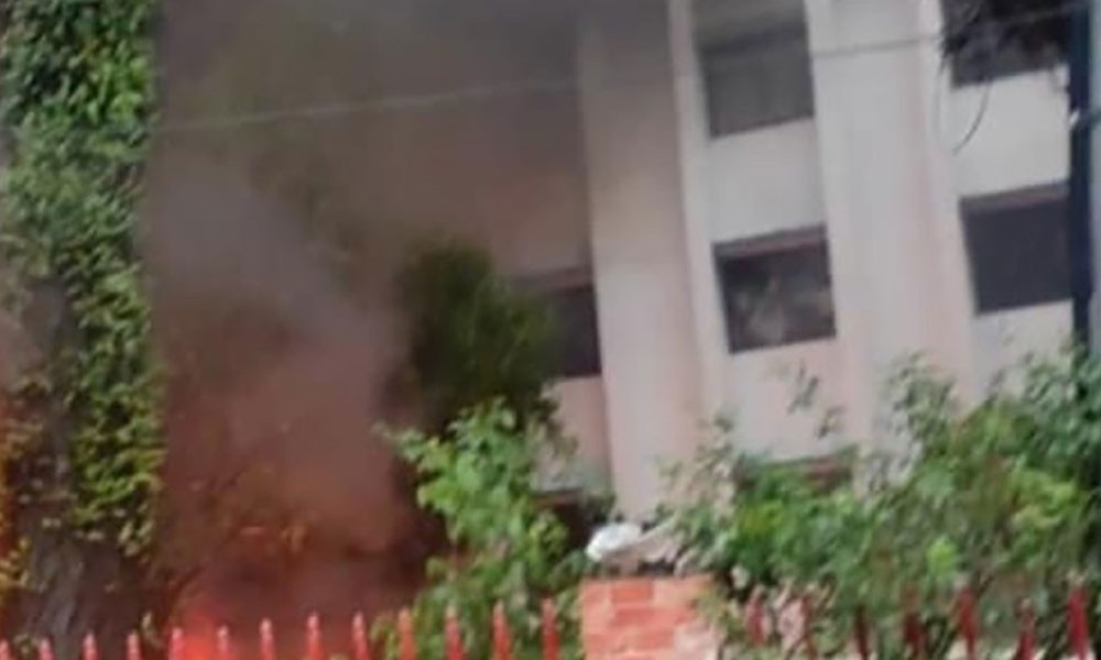 সিলেটে পুলিশ সুপারের কার্যালয়ে আগুন