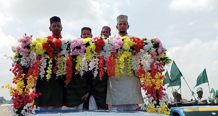 মাধবপুরে পবিত্র ঈদে মিলাদুন্নবী উপলক্ষে জশনে জুলুস পালিত