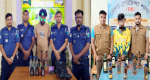 মৌলভীবাজারে ১৮ বোতল বিদেশি মদসহ আটক ২