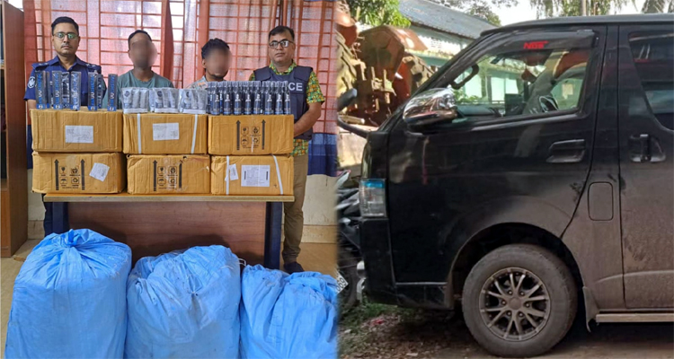 মাধবপুরে ভারতীয় প্রসাধনী জব্দ, দুই চোরাকারবারী আটক