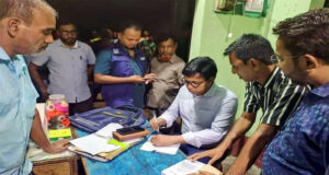 মাধবপুরে সার-কীটনাশকের দোকানে ভ্রাম্যমাণ আদালতের জরিমানা