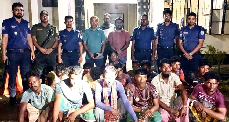 তাহিরপুরের অবৈধভাবে বালু উত্তোলনের দায়ে ১৬ জনের কা/রা/দ/ণ্ড
