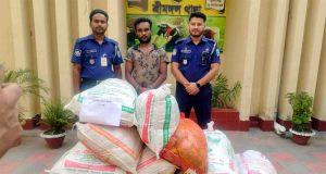 শ্রীমঙ্গলে বিপুল পরিমাণ পণ্যসহ চিহ্নিত মাদক ব্যবসায়ী আটক