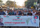 টুকেরবাজারে এড. সামসুজ্জামান জামানের পক্ষে ৩১ দফার প্রচার মিছিল