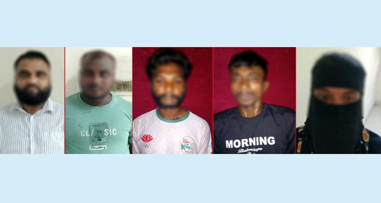 সিলেটে অনৈতিক কাজের অভিযোগে পাঁচ নারী-পুরুষ আটক