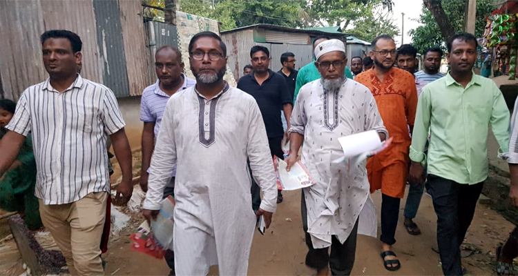 ধানের শীষের পক্ষে ফেঞ্চুগঞ্জের প্রান্তিক জনপদে খান জামালের প্রচারণা
