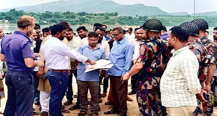 যাদুকাটা নদী-১ এর উত্তোলন যোগ্য জায়গা চিহ্নিত করলো প্রশাসন