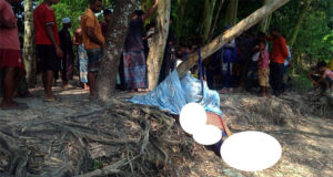 নবীগঞ্জের নদীর তীর থেকে গাছে বাঁধা গৃহবধুর রহস্যময় লাশ উদ্ধার