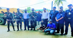 মাধবপুরে অবৈধ বালু উত্তোলনে দুই জনের কারাদণ্ড
