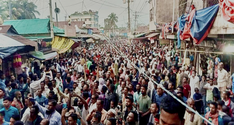 সুনামগঞ্জ-১ আসন গড়তে আনিসুল হকের সমর্থনে গণমিছিল