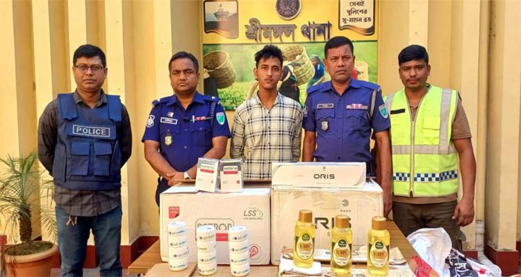 শ্রীমঙ্গলে ১১ লাখ টাকার ভারতীয় পণ্য জব্দ, গ্রেফতার ১