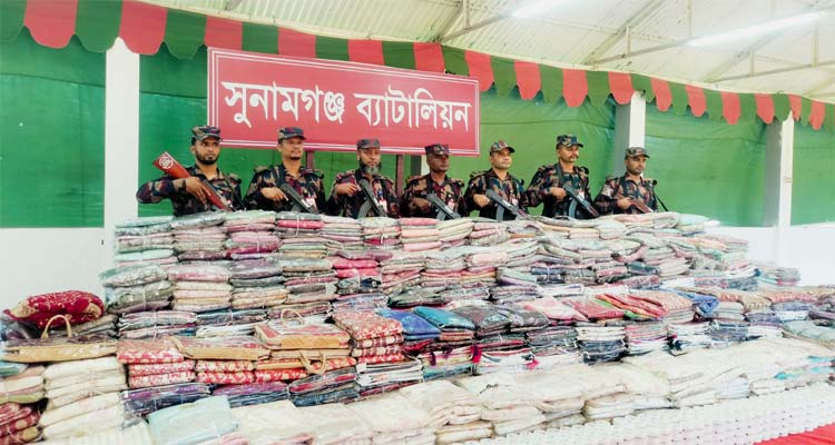 সুনামগঞ্জে দেড় কোটি টাকার নৌকাসহ ভারতীয় পণ্য জব্দ