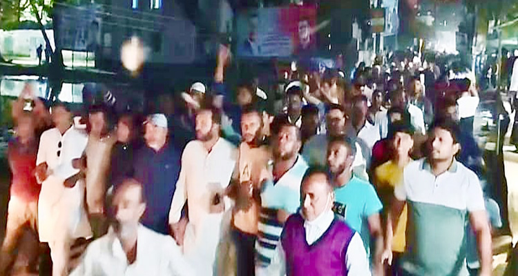 সুনামগঞ্জে আনিসুল হকের সমর্থনে ধানের শীষের মিছিল