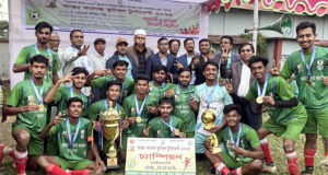সুনামগঞ্জে আন্ত-কলেজ ফুটবল টুর্নামেন্টে বাদাঘাট ডিগ্রী কলেজ চ্যাম্পিয়ন