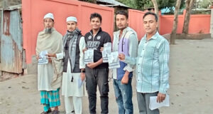 বানিয়াচংয়ে ধানের শীষ বিজয়ের লক্ষ্যে লিফলেট বিতরণ-গণসংযোগ