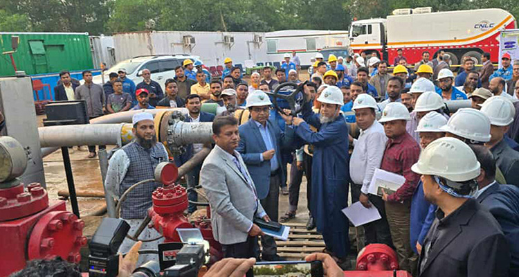 জাতীয় গ্রিডে যুক্ত হলো হবিগঞ্জের ২৬ মিলিয়ন ঘনফুট গ্যাস