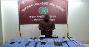 দিরাইয়ে অস্ত্রসহ সাবেক ছাত্রলীগ নেতা আটক