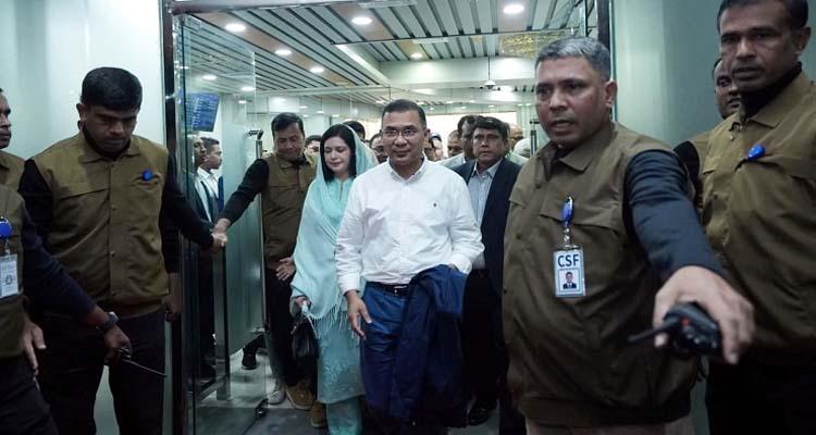 সিলেটে এসে পৌঁছেছেন তারেক রহমান