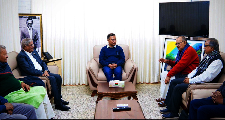 তারেক রহমানের সঙ্গে বাম জোটের শীর্ষ নেতাদের সাক্ষাৎ ‎