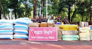 সিলেটে সীমান্তে প্রায় ২ কোটি টাকার ভারতীয় মালামাল জব্দ