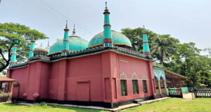 তাজ মহলের আদলে প্রচীন ও দৃষ্টি নন্দন তিন গম্বুজ মসজিদ