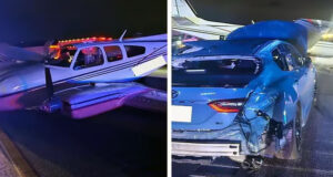 হটাৎ মহাসড়কে আছড়ে পড়ল প্রশিক্ষণ বিমান