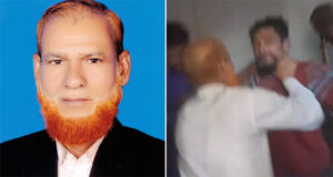 ভিজিএফ চাল চুরির প্রতিবাদে চেয়ারম্যানের হাতে সোহেলকে মারধর