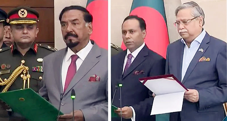 স্পিকার ও ডেপুটি স্পিকারকে শপথ পড়ালেন রাষ্ট্রপতি