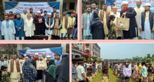 বিশ্বনাথে অসচ্ছল পরিবারের মধ্যে জামায়াতের খাদ্য সামগ্রী বিতরণ