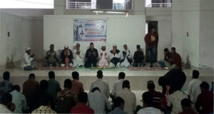 ধর্মপাশায় মোটরসাইকেল চালক সমিতির ইফতার মাহফিল