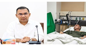 মির্জা আব্বাসের শয্যাপাশে প্রধানমন্ত্রী