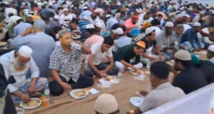 বিয়ানীবাজারের গোবিন্দশ্রীতে প্রবাসীদের অর্থায়নে বিশাল গণইফতার অনুষ্ঠিত