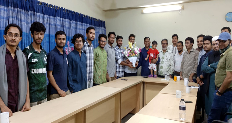 শাবিপ্রবি প্রক্টরের সাথে প্রেসক্লাবের সৌজন্য সাক্ষাৎ