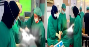 অপারেশন থিয়েটারে ৪ ডাক্তারের ‘প্রতিযোগিতা’, ভিডিও ভাইরাল
