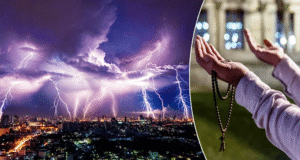 বজ্রপাত থেকে বাঁচতে মহানবী (সা.) যে দোয়া পড়তেন