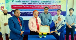 স্কলার্সহোম শিবগঞ্জ শাখায় ‘চেয়ারম্যান স্কলারশিপ’ প্রদান