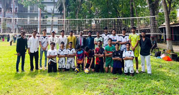 চুনারুঘাট সরকারি কলেজে ভলিবল প্রীতি ম্যাচ অনুষ্ঠিত