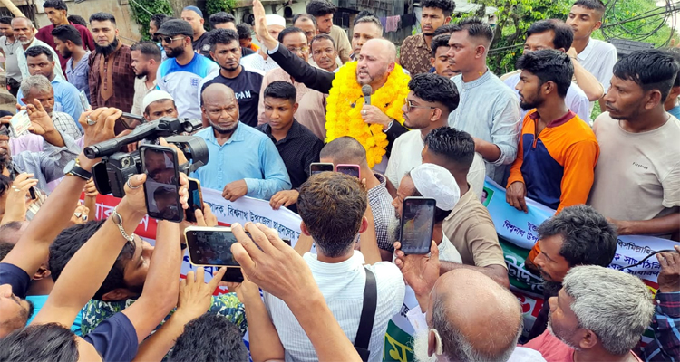 বিশ্বনাথে দেশে ফিরেই উপজেলা নির্বাচন করার ঘোষণা বিএনপি নেতা জসিম