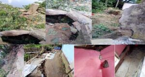 কুশিয়ারা নদীর ভয়াল ভাঙনে বসতভিটা বিলীন হওয়ার শঙ্কা