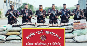 মাধবপুরে ২ কোটি টাকার চোরাই পণ্য জব্দ