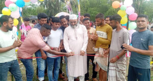ছাতকের তাতিকোনায় রশি টান প্রতিযোগিতা ও পুরস্কার বিতরণী