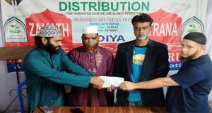 বিশ্বনাথে গৃহ নির্মাণে আর-রাহমান এডুকেশন ট্রাস্টের নগদ অর্থ বিতরণ