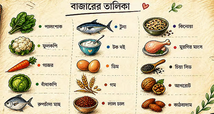 হার্ট সুস্থ রাখতে কেমন বাজার করবেন